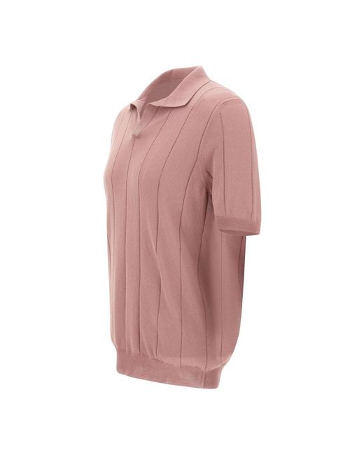 Gran Sasso Pink Polo Shirts for men