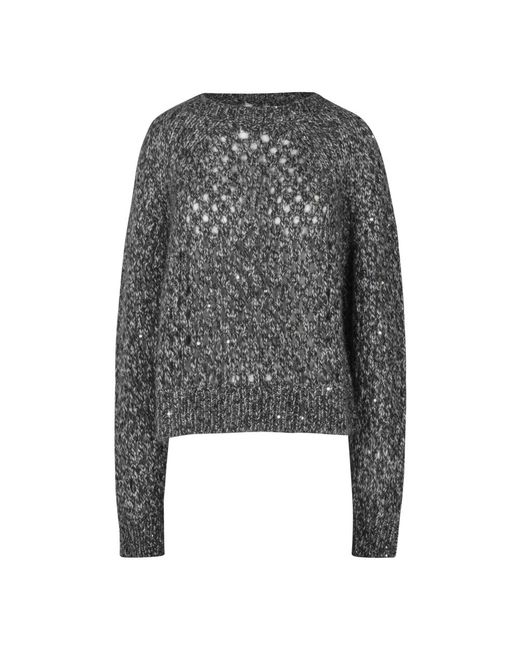 Round-Neck Knitwear di Jucca in Gray