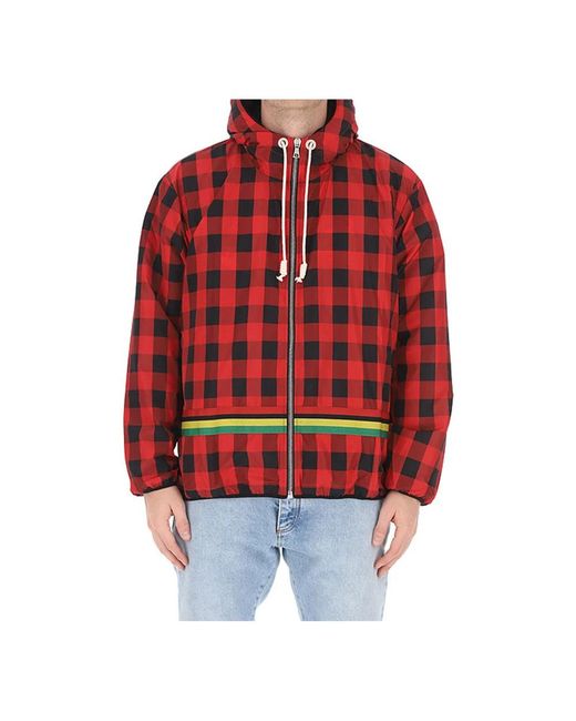 Palm Angels Red Light Jackets for men