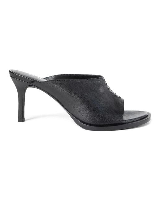 Ann Demeulemeester Black Heeled Mules