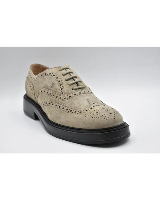 Tod's Brown Laced Shoes for men