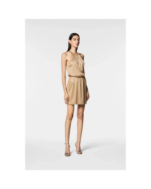 Nenette Natural Short Dresses