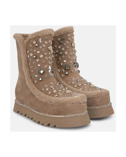 Alma En Pena. Brown Winter Boots