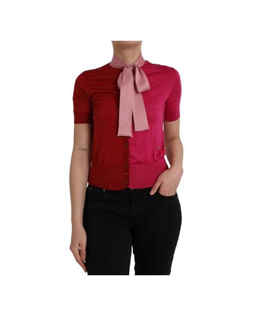 Cardigans Dolce & Gabbana de color Red
