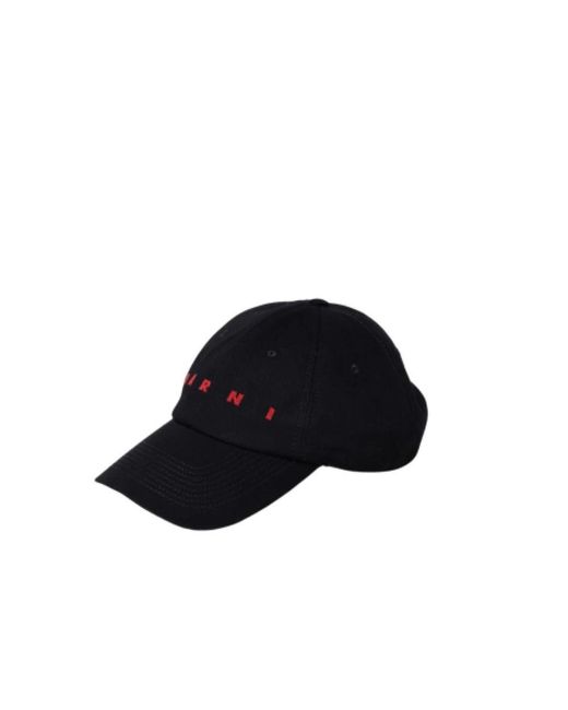 Marni Baseball Cap Mit Gesticktem Logo in Black für Herren