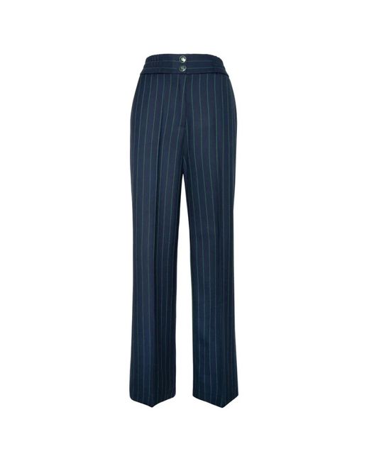 Trousers > wide trousers Nenette en coloris Blue