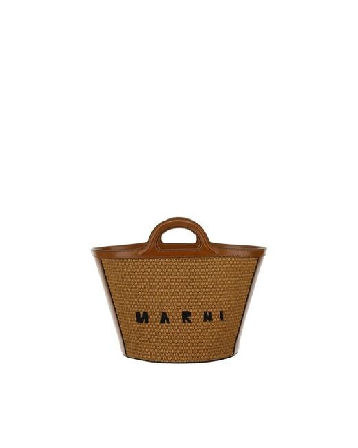 Marni Brown Shopping Bags