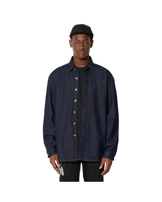 424 Overhemden ,Blauw ,Denim Camicia Longsleeve Denim Shirt in het Blue voor heren