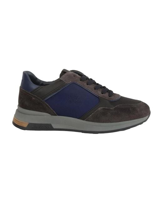 La Martina Sneakers Aus Wildleder Und Stoff in Blue für Herren