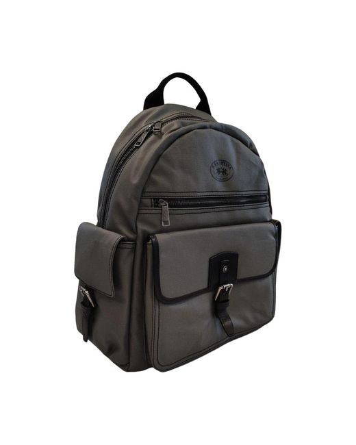 La Martina Black Backpacks