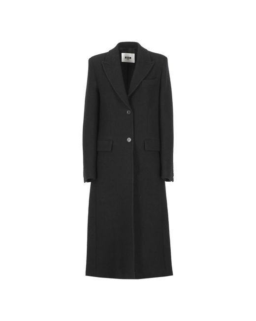 MSGM Black Single-Breasted Coats