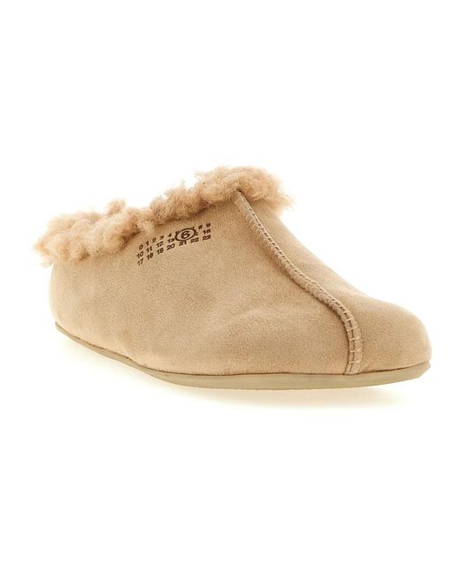 MM6 by Maison Margiela Natural Mules