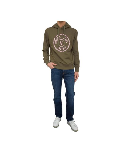 Versace Jeans Couture Green Hoodies for men