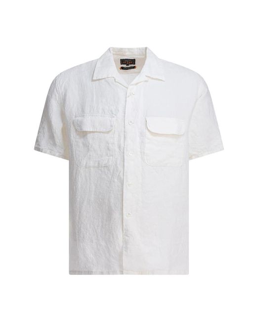 Beams Plus White Short Sleeve Shirts for men