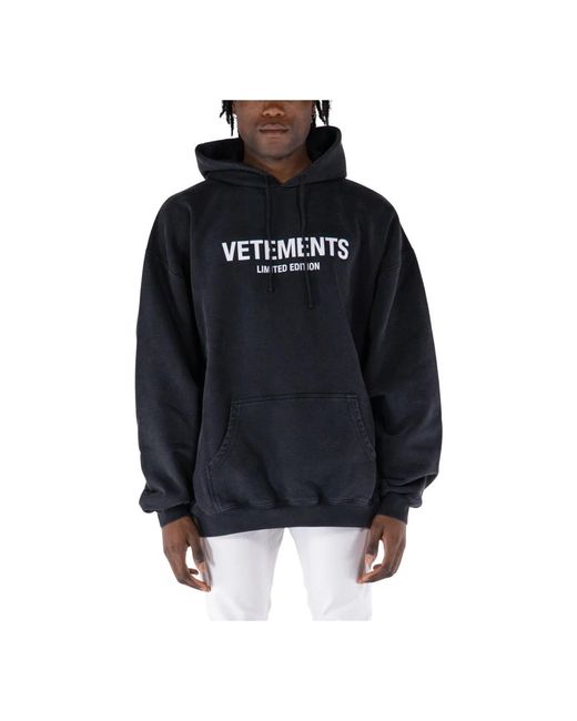 Felpa hoodie limited edition di Vetements in Black da Uomo