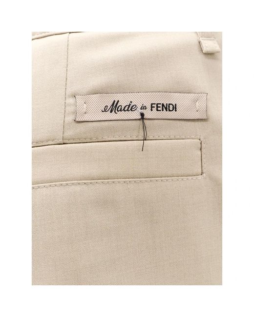 Fendi Natural Casual Shorts for men
