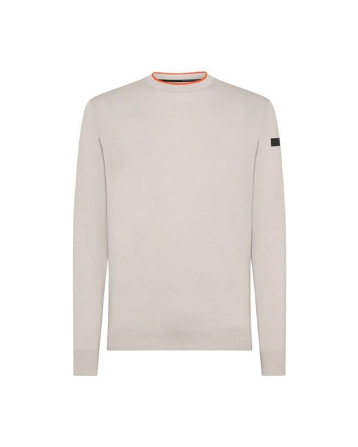 Rrd Hoodies & Sweatvesten ,Wit ,Ronde Gebreide Trui in het White voor heren
