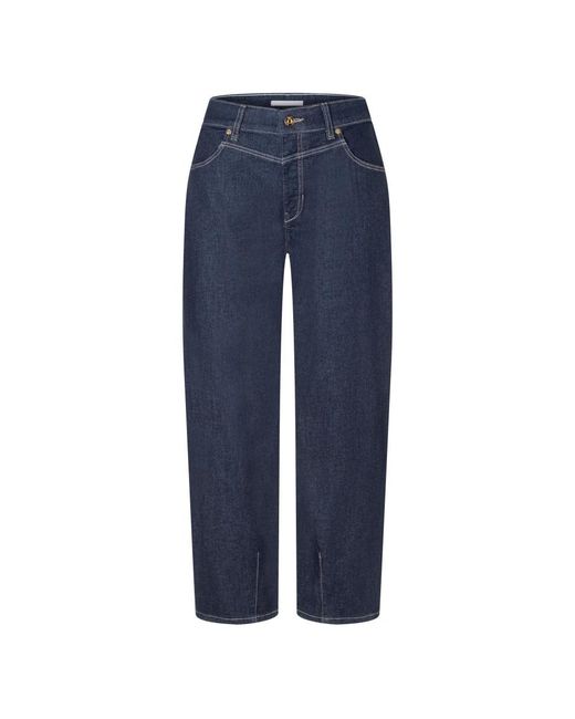 M·a·c Bobbie Rechte Jeans in het Blue