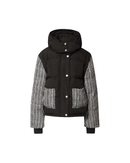 CLOEYS Jassen ,Veelkleurig ,Tweed Tweed Puffer Jack Vest in het Black