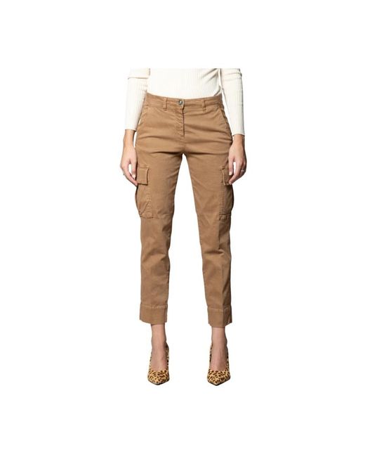 Mason's Natural Cropped Trousers