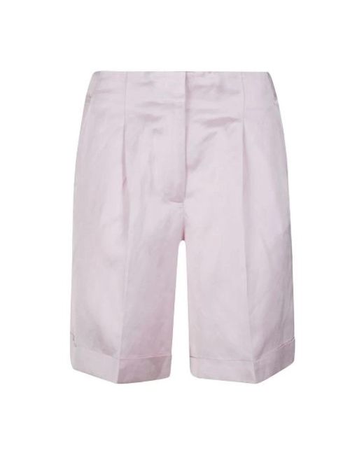 Peserico Twill Short in het Purple