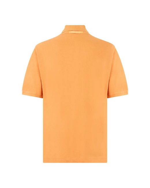 Fedeli Orange Polo Shirts for men