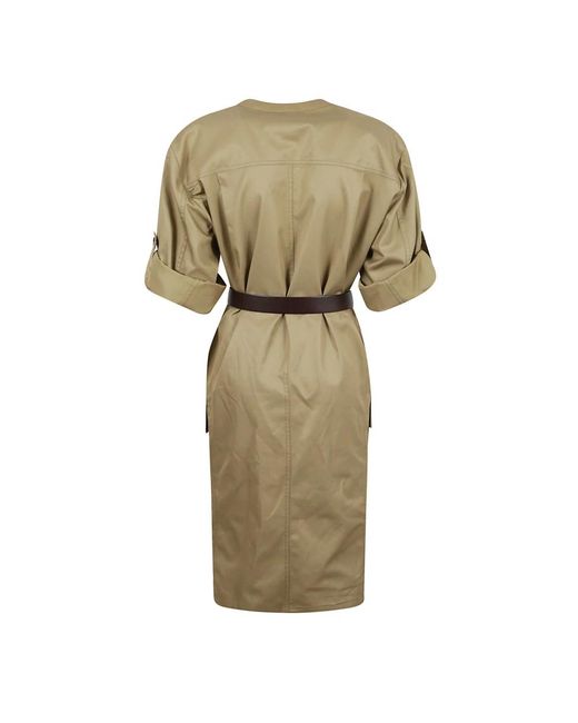 Saint Laurent Natural Midi Dresses