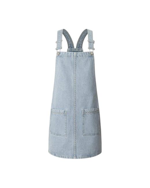 Pepe Jeans Blue Schickes Overall Rock Kleid