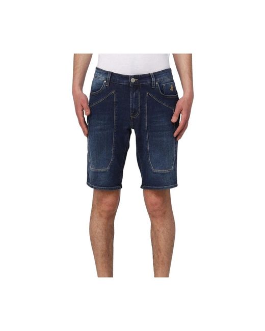 Jeckerson Blue Denim Shorts for men