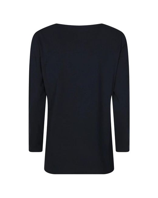 Alpha Studio Blue Long Sleeve Tops