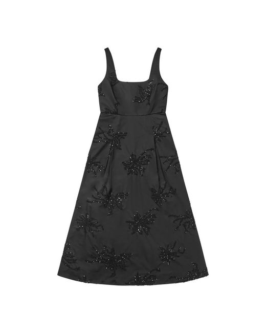 Munthe Kleedjes ,Zwart ,Midi-Jurk in het Black