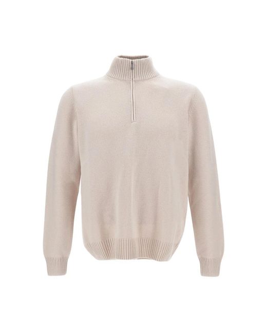 Gran Sasso White Turtlenecks for men