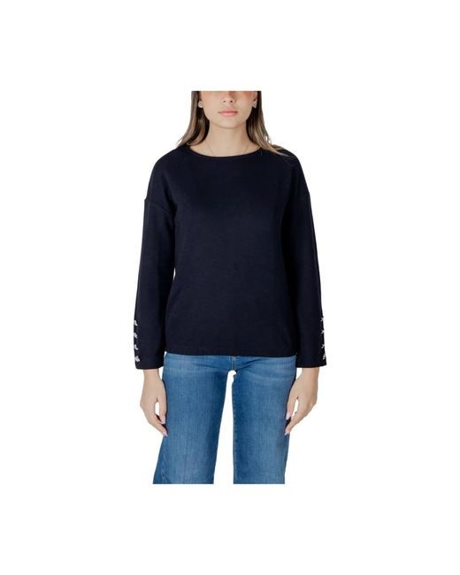 Street One Blauwe Stijlvolle Sweatshirt Mix in het Blue