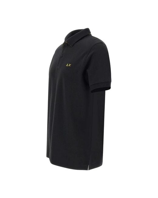 Sun 68 Black Polo Shirts for men