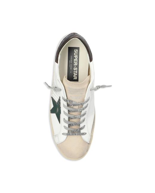 Golden Goose Deluxe Brand Suede calf sneakers grün braun in White für Herren