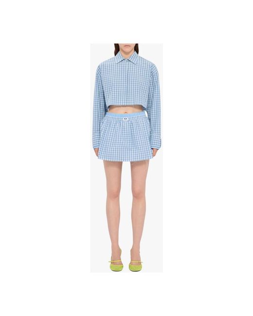Short Shorts MSGM en coloris Blue