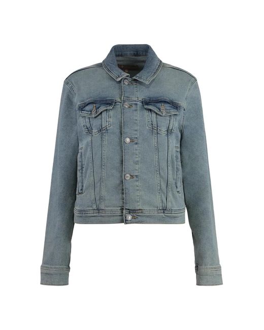 7 For All Mankind Denim Jackets in het Blue