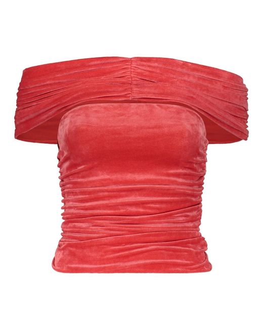 Alberta Ferretti Red Blouses