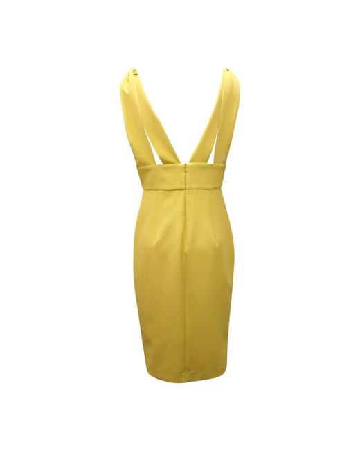 Sandro Ferrone Yellow Midi Dresses