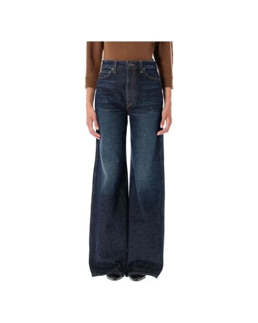 Khaite Blue Wide Jeans
