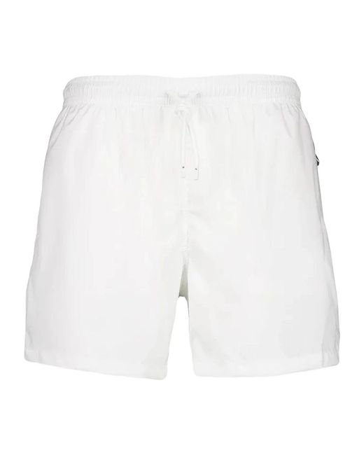 Fedeli Badmode ,Wit ,Polyester Witte Zwemshorts Met Elastische Tailleband in het White voor heren
