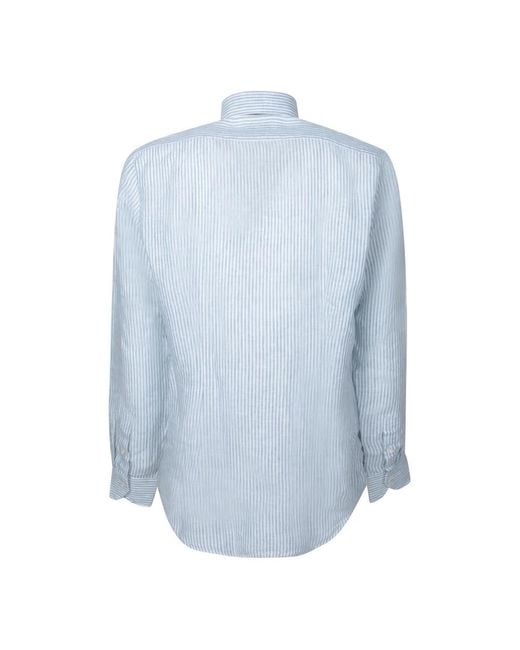 Dell'Oglio Blue Formal Shirts for men
