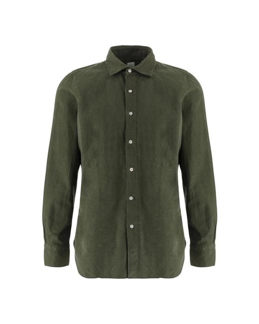 Finamore 1925 Green Casual Shirts for men