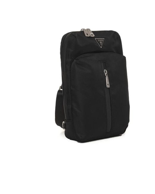 Guess Stijlvolle Schoudertas Met Verstelbare Band in het Black voor heren