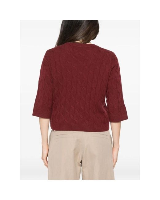 Marella Red Round-Neck Knitwear