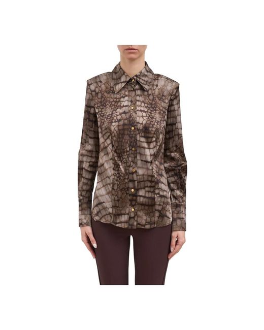 Elisabetta Franchi Brown Shirts
