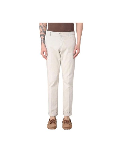 Dondup Broeken ,Slim-Fit Groene Broek Met Zakken in het Natural voor heren