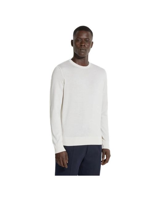 Zegna White Cashmere Knitwear for men