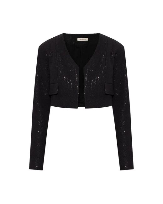The Mannei Black Pailletten kurzblazer the nei