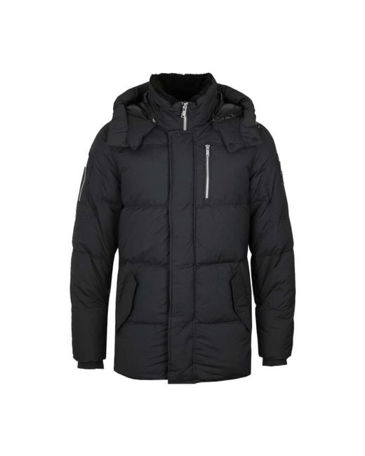 Moose Knuckles Black Down Jackets for men